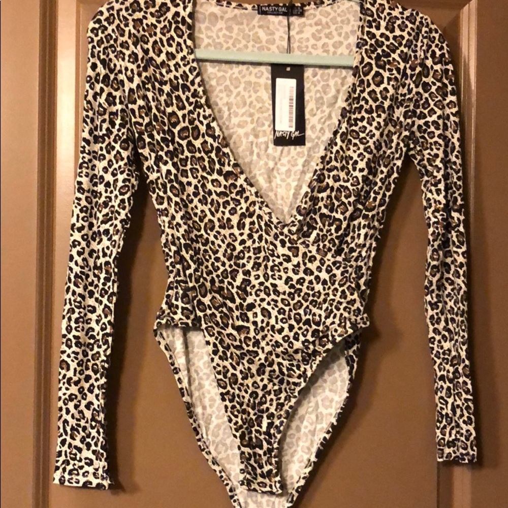 Leopard Print Bodycon Bodysuit